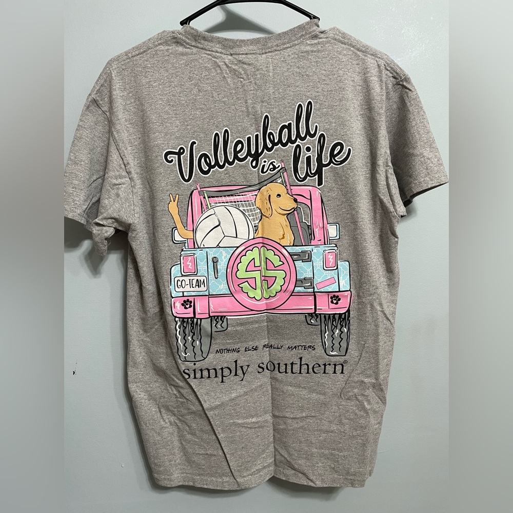 Simply Southern Volleyball is Life short sleeve tee. Size Medium.